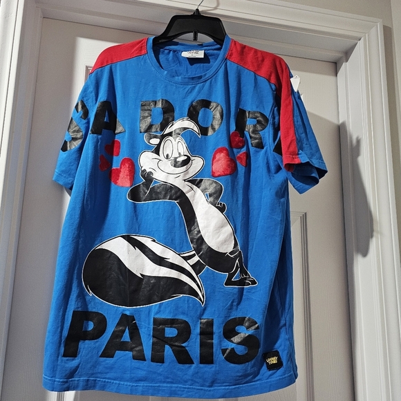 Looney Toons Tops - Looney Toon J'Adore Shirt Blue Size XL